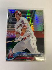 Mike Trout [Batting Prism Refractor] #100 Baseball Cards 2018 Topps Chrome Prices