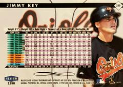 Rear | Jimmy Key Baseball Cards 1998 Fleer Tradition