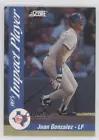 Juan Gonzalez Baseball Cards 1992 Score Impact Players Prices