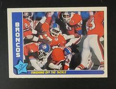 Broncos [Finishing Off the Tackle] Football Cards 1985 Fleer Team Action Prices
