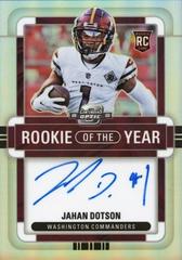 Jahan Dotson [Rookie of the Year Autograph Holo] Football Cards 2022 Panini Contenders Optic Rookie of the Year Prices