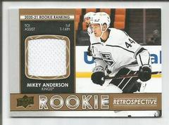 Mikey Anderson Hockey Cards 2021 Upper Deck Rookie Retrospective Prices