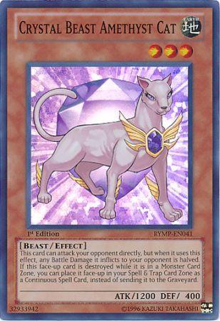 Crystal Beast Amethyst Cat [1st Edition] RYMP-EN041 YuGiOh Ra Yellow Mega Pack