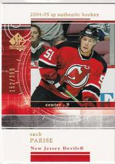 Zach Parise Hockey Cards 2004 SP Authentic Rookie Redemption Prices