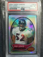 Ray Lewis [Refractor] #TB15 Football Cards 2005 Topps Chrome Throwbacks Prices