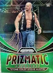 Stone Cold Steve Austin [Green] #19 Wrestling Cards 2023 Panini Prizm WWE Prizmatic Entrances Prices