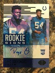 Dayo Odeyingbo [Black] Football Cards 2021 Panini Illusions Rookie Signs Autographs Prices