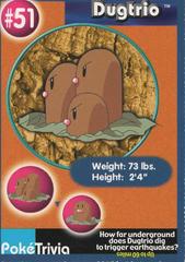 Dugtrio #51 Pokemon Burger King Prices