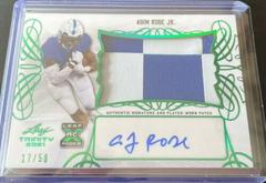 Asim Rose Jr. [Green] #PA-ARJ Football Cards 2021 Leaf Trinity Patch Autographs Prices