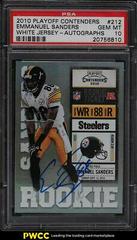 Emmanuel Sanders [White Jersey Autograph] #212 Football Cards 2010 Playoff Contenders Prices