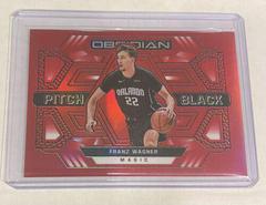 Franz Wagner [Red Flood] Basketball Cards 2021 Panini Obsidian Pitch Black Prices