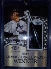 Aaron Judge [Black] #SSP-AJ Baseball Cards 2023 Topps Silver Slugger Award Winners Commemorative Patch Prices