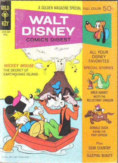 Walt Disney Comics Digest #21 (1970) Comic Books Walt Disney Comics Digest