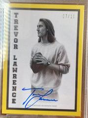 Trevor Lawrence [Autograph Yellow] #48A Football Cards 2021 Topps X Trevor Lawrence Prices