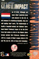 Rear | Robert Eenhoorn Baseball Cards 1997 Upper Deck