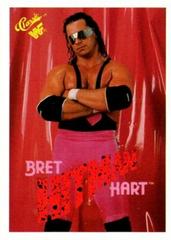 Bret 'Hitman' Hart #95 Wrestling Cards 1990 Classic WWF Prices