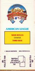 Wade Boggs -  | Wade Boggs Baseball Cards 1987 Donruss Pop Ups