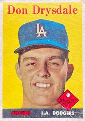 Don Drysdale #25 Baseball Cards 1958 Topps Prices
