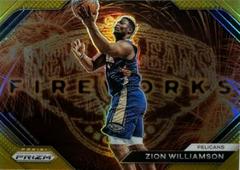 Zion Williamson [Gold] #10 Basketball Cards 2023 Panini Prizm Fireworks Prices