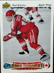Paul Kariya Hockey Cards 1991 Upper Deck Czech World Juniors Prices