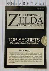 Secrets Booklet | Zelda Link to the Past Super Nintendo