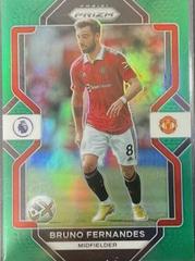 Bruno Fernandes [Green] #77 Soccer Cards 2022 Panini Prizm Premier League Prices
