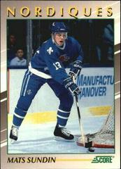 Mats Sundin Hockey Cards 1991 Score Young Superstars Prices
