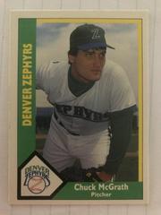 Chuck McGrath #23 Baseball Cards 1990 CMC Denver Zephyrs Prices