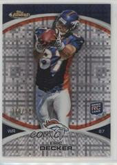 Eric Decker [Xfractor] #23 Football Cards 2010 Topps Finest Prices