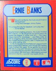 Ernie Banks #45 Baseball Cards 1990 Score Magic Motion Trivia Prices