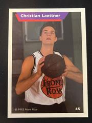 Back | Christian Laettner Basketball Cards 1992 Front Row Dream Picks