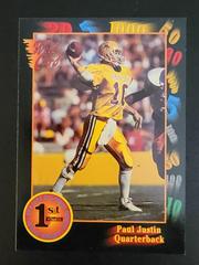Paul Justin Football Cards 1991 Wild Card College Draft Picks Prices