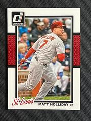 Matthew Holliday #93 Baseball Cards 2014 Donruss Prices