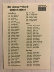 Checklist 211-250 Football Cards 1999 Skybox Premium Prices