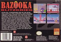 Bazooka Blitzkrieg - Back | Bazooka Blitzkrieg Super Nintendo