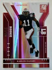 Karlos Dansby [Aspirations] #155 Football Cards 2004 Panini Donruss Elite Prices