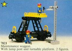 LEGO Set | Overhead Gantry and Lighting Maintenance Wagon LEGO Train