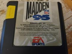 Cartridge (Front) | Madden NFL '95 Sega Genesis