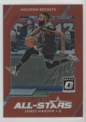 James Harden [Red] Basketball Cards 2017 Panini Donruss Optic All-Stars Prices
