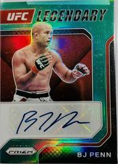 BJ Penn [Green] #LS-BJP Ufc Cards 2022 Panini Prizm UFC Legendary Signatures Prices