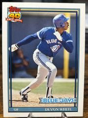 Devon White #125T Baseball Cards 1991 Topps Traded Tiffany Prices
