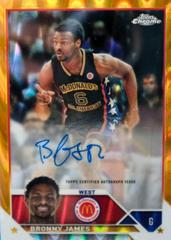 Bronny James [Gold RayWave] #CA-BJ Basketball Cards 2023 Topps Chrome McDonald's All American Autographs Prices