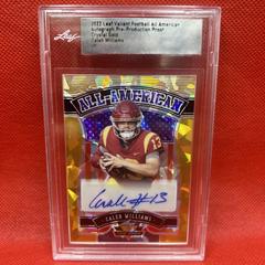 Caleb Williams  [Crystal Gold] Football Cards 2022 Leaf Valianz Autographs All-American Prices