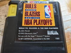 Cartridge (Front) | Bulls Vs Blazers and the NBA Playoffs Sega Genesis