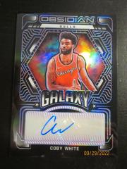 Coby White [Purple] #GA-CWT Basketball Cards 2021 Panini Obsidian Galaxy Autographs Prices