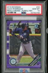 Julio Rodriguez [Purple Refractor] #BCP-33 Baseball Cards 2019 Bowman Chrome Prospects Prices