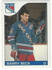 Barry Beck #138 Hockey Cards 1985 Topps Prices