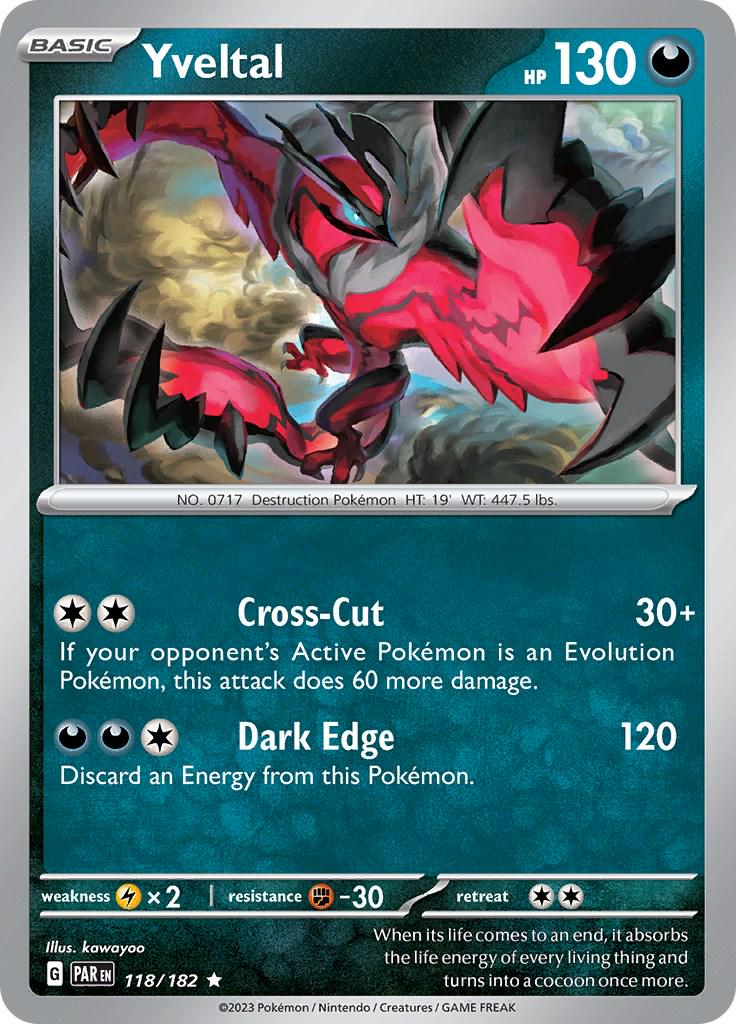 Yveltal #118 Pokemon Paradox Rift