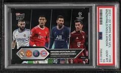 Karim Benzema, Cristiano Ronaldo, Lionel Messi, Robert Lewandowski #136 Soccer Cards 2021 Topps Now UEFA Champions League Prices