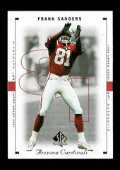 Frank Sanders #3 Football Cards 1999 SP Authentic Prices
